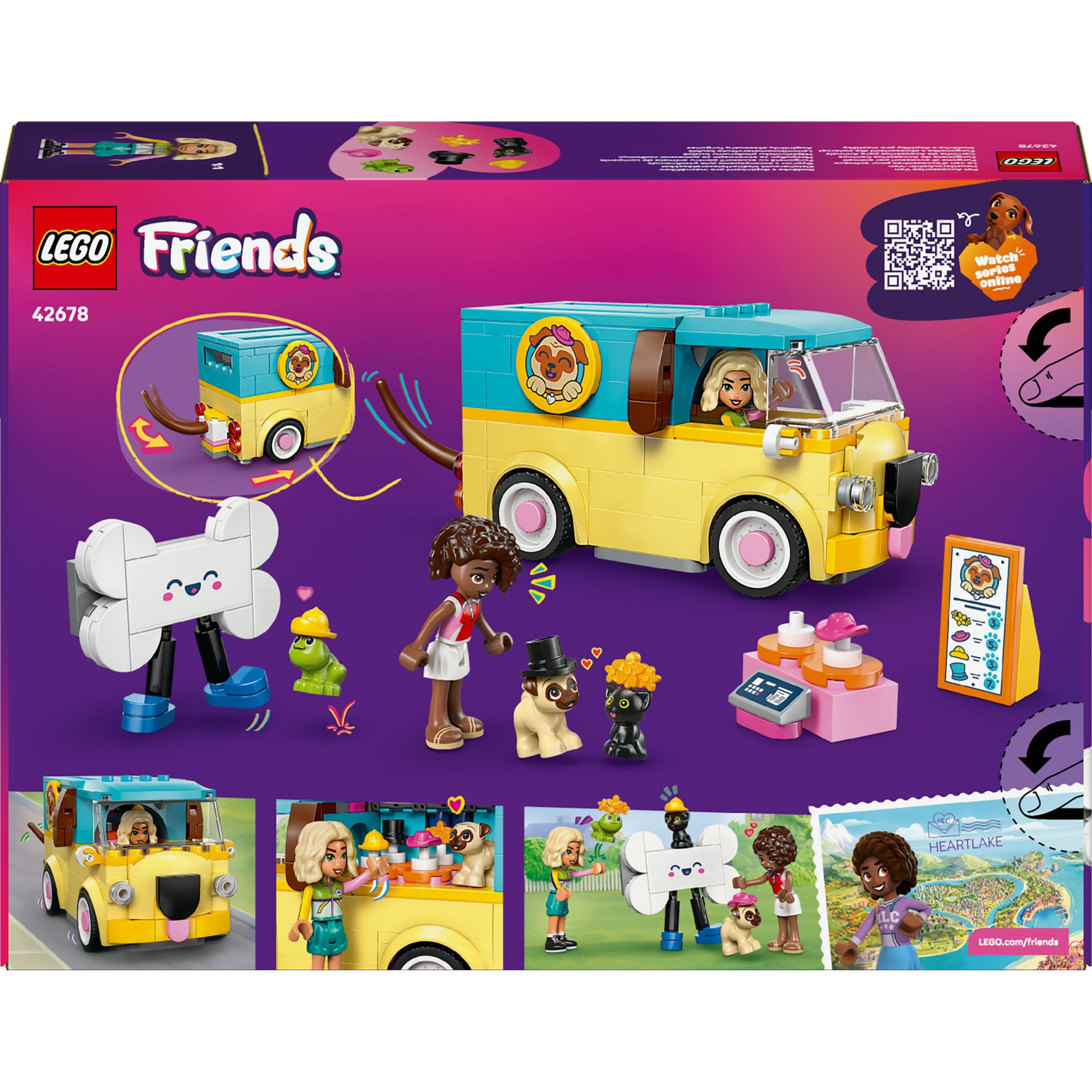 Lego friends 42678 furgone con accessori per animali | 2 pezzi