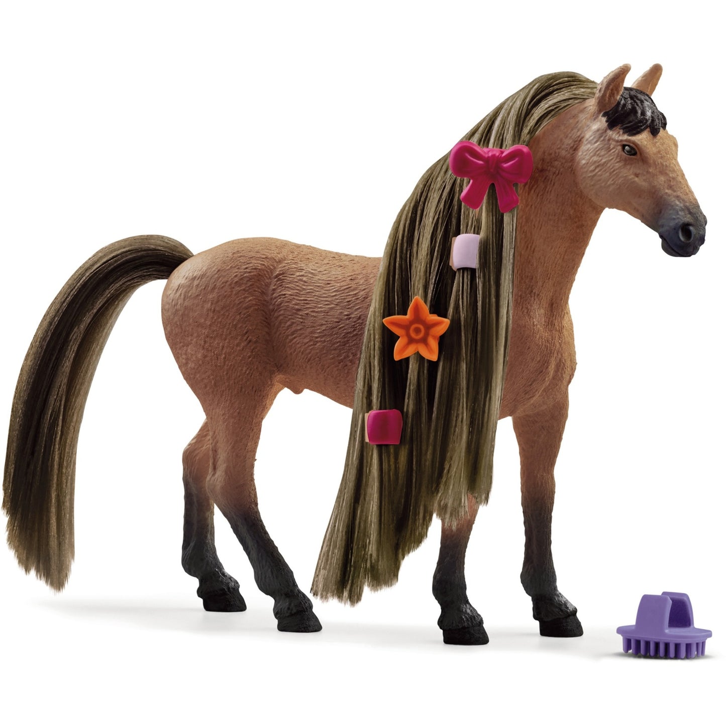 Schleich horse club - figura de juego del caballo de belleza de las bellezas de sofía akhal-teke-semental (42621)
