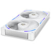 Nzxt performance fan f280x rgb case fans (wit, 2 stuks, 280 x 140 x 30 mm, pwm)