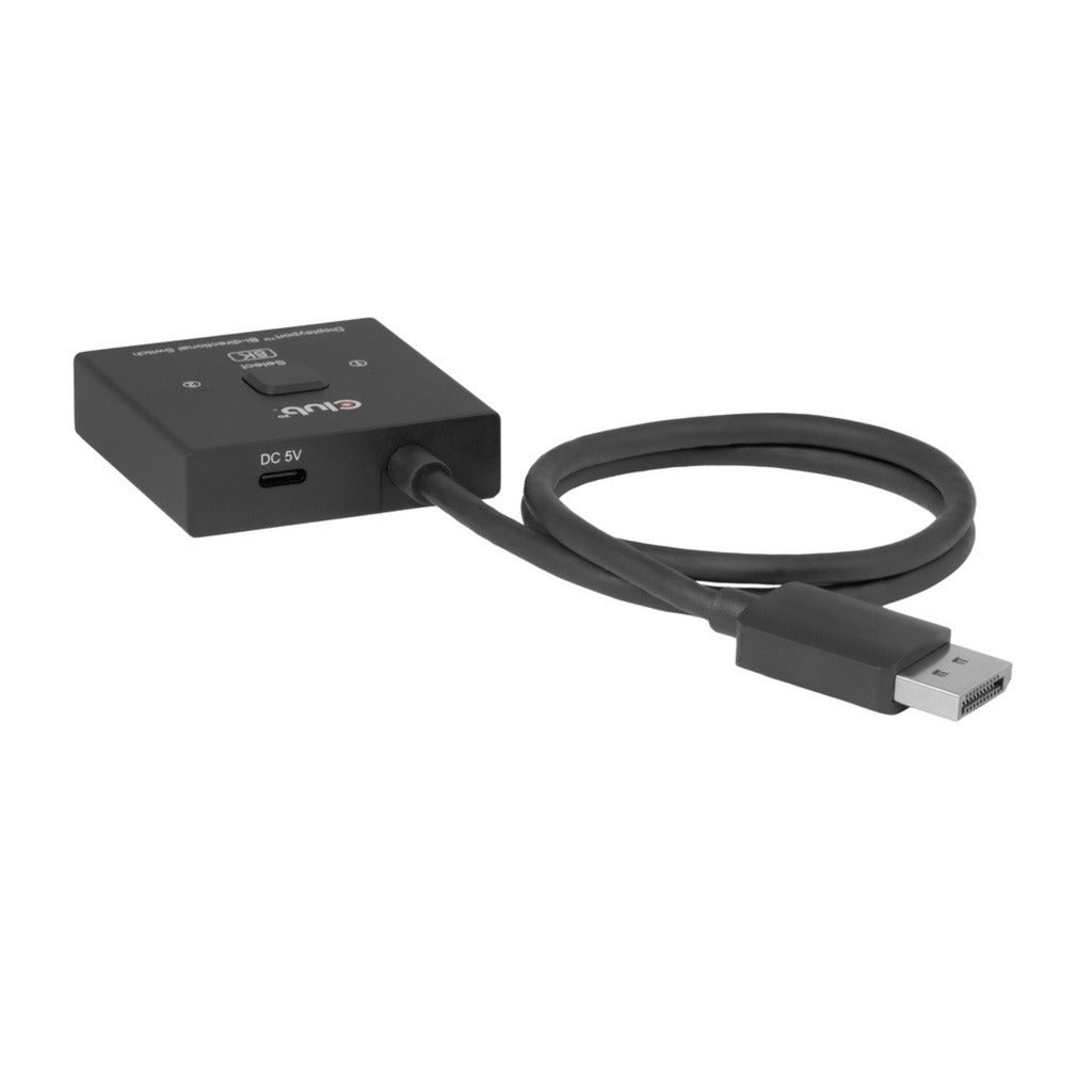 Switch DisplayPort Club 3D DisplayPort 2 in 1 bidirezionale 8K (nero)