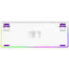 Lorgar kbp70tklw, tastiera da gioco (bianca, layout us, logar tossico viola, tkl, rgb, hot-swapable, pbt double-shot, bluetooth 2.4ghz usb)