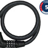 Abus microflex 6615C 120 15 bloqueo de cable negro