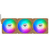 Thermaltake ct120 ex inversa argb sync pc ventilador de refrigeración grava arena (paquete de 3 ventiladores) ventiladores de caja (marrón claro, 3 piezas, 120 x 120 x 25 mm, pwm)
