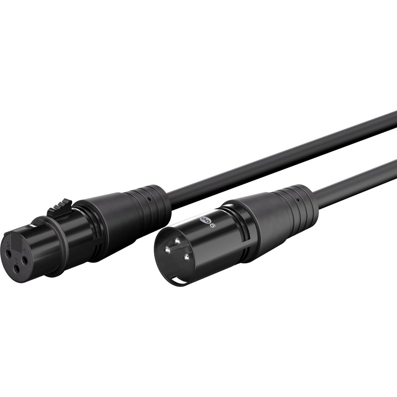 Cable de conexión xlr goobay (negro, 3 metros)
