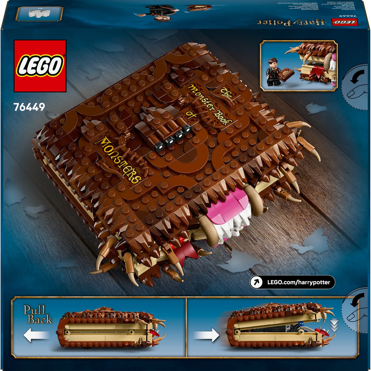 Lego 76449 Harry Potter il libro dei mostri mostruosi
