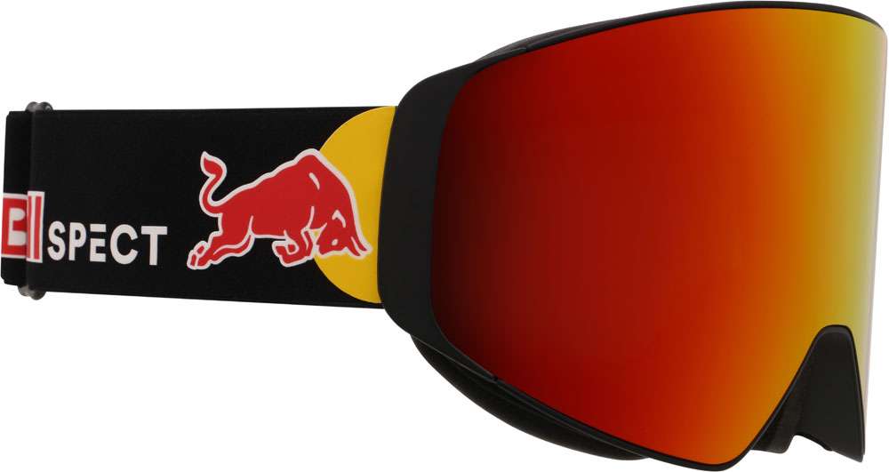 Red bull spect eyewear jamm-08re2 arancione con specchio rosso - maschera da sci