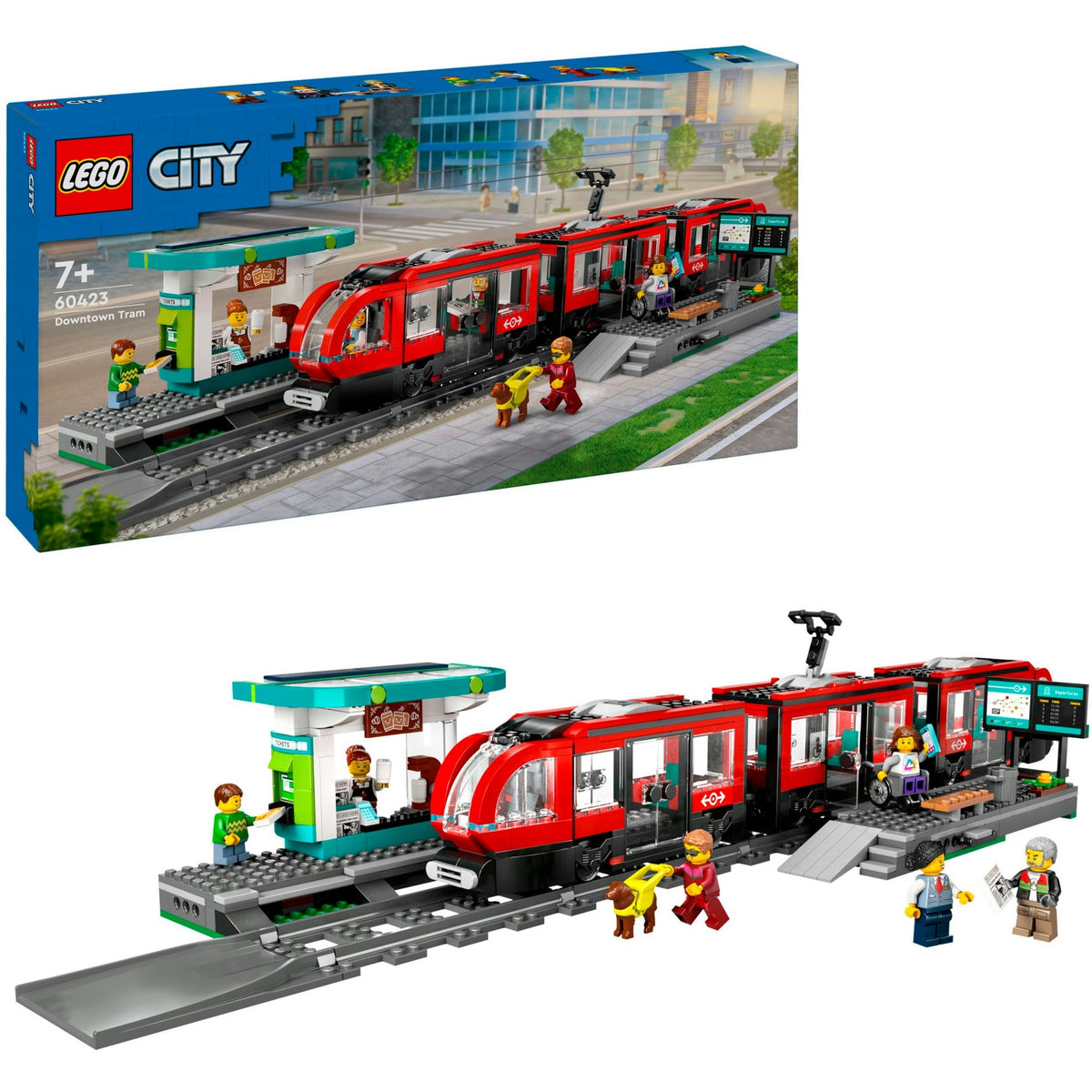 Lego city stadstram en station - 60423