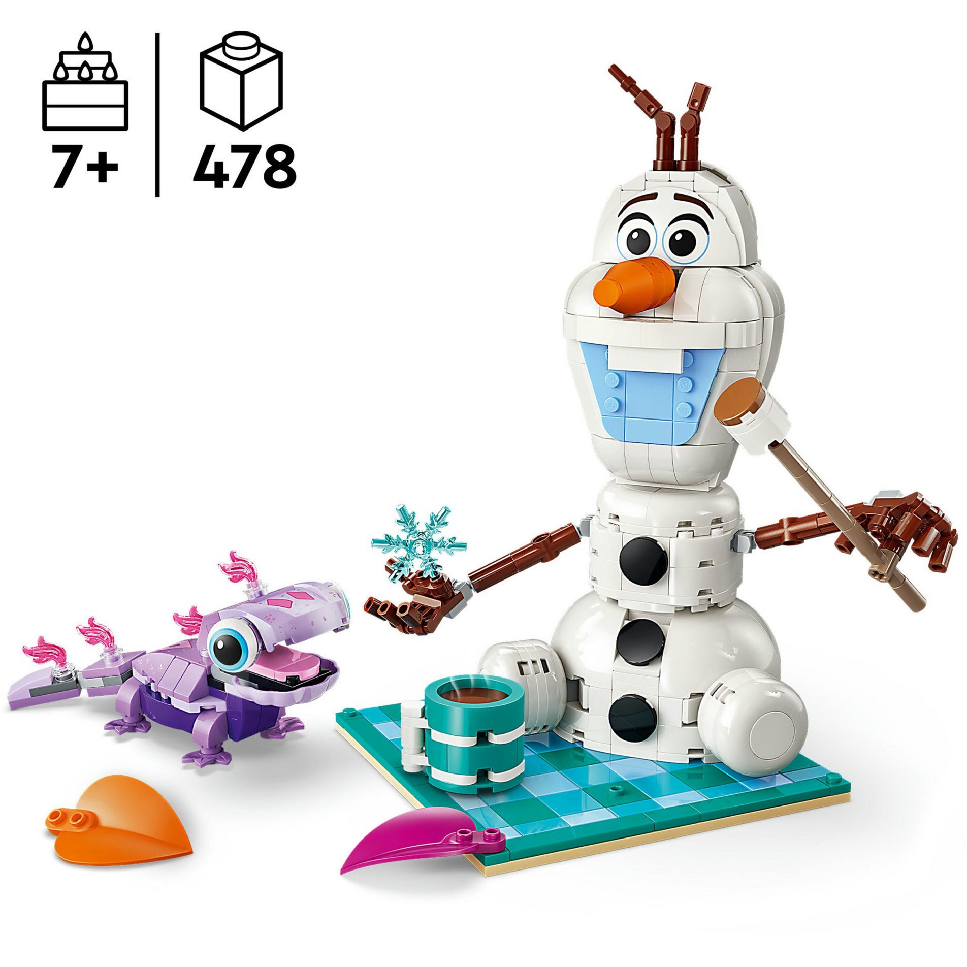 Lego disney princess 43287 olaf y el divertido picnic de bruni