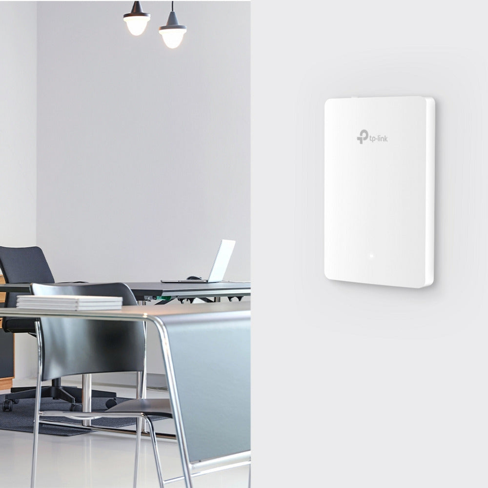Tp-link omada eap615-wall ax1800 wall plate wifi 6 access point (white, poe)