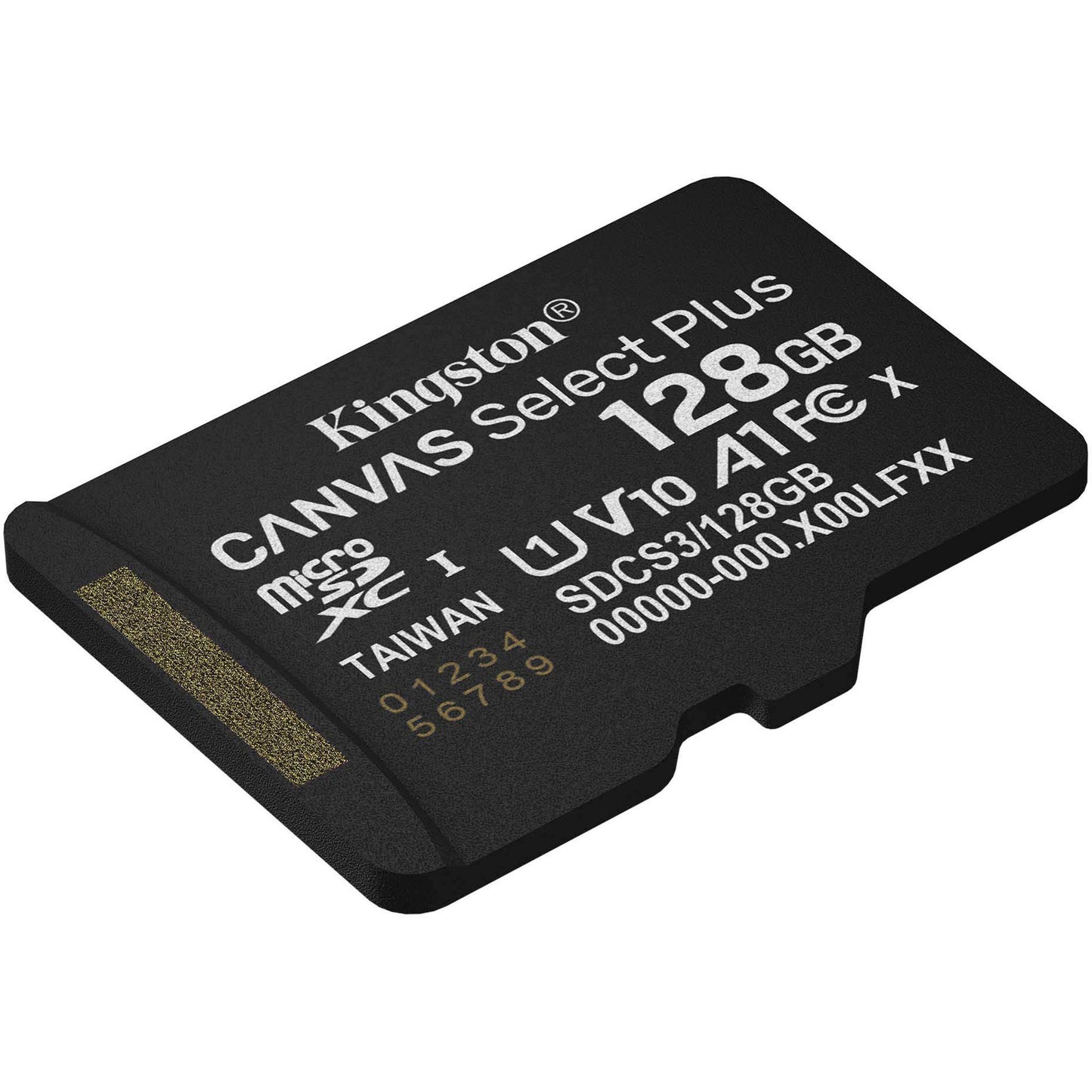 Kingston Canvas Select Plus Tarjeta de memoria MicroSDXC de 128 GB (negra, UHS-I U1, Clase 10, V10)