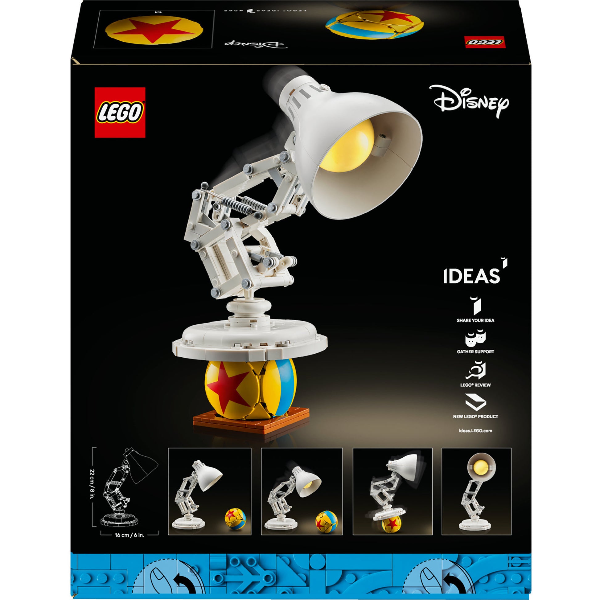 Disney Lego 21357 Idee Pixar Luxo Jr.