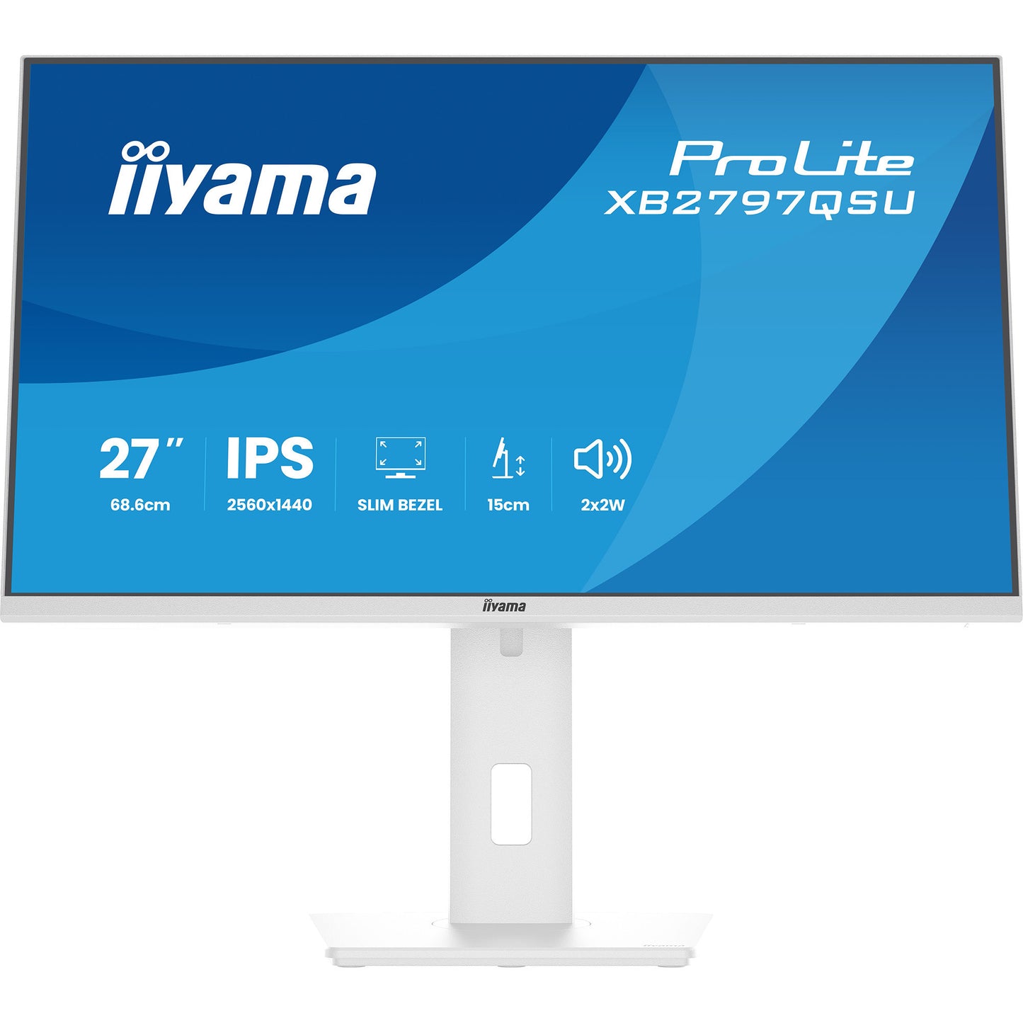 Monitor Iiyama prolite xb2797qsu-w1 27 (bianco (opaco), HDMI, porta display, USB, audio)