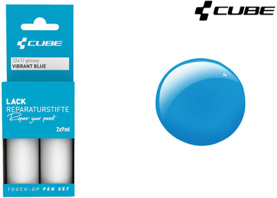 Juego de bolígrafos de retoque Cube azul vibrante