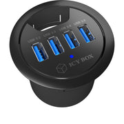 Icy box ib-hub1403 usb-hub (zwart, 4x usb 3.0) - afbeelding 3