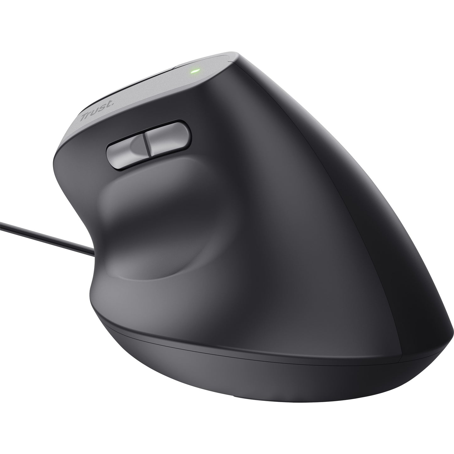 Trust bayo ii ergonomische muis (zwart, 800 dpi - 2.400 dpi)