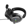 Auriculares supraaurales USB para juegos Hator Hypergang 3 (negro, RGB, sonido envolvente virtual 7.1, USB Bluetooth)