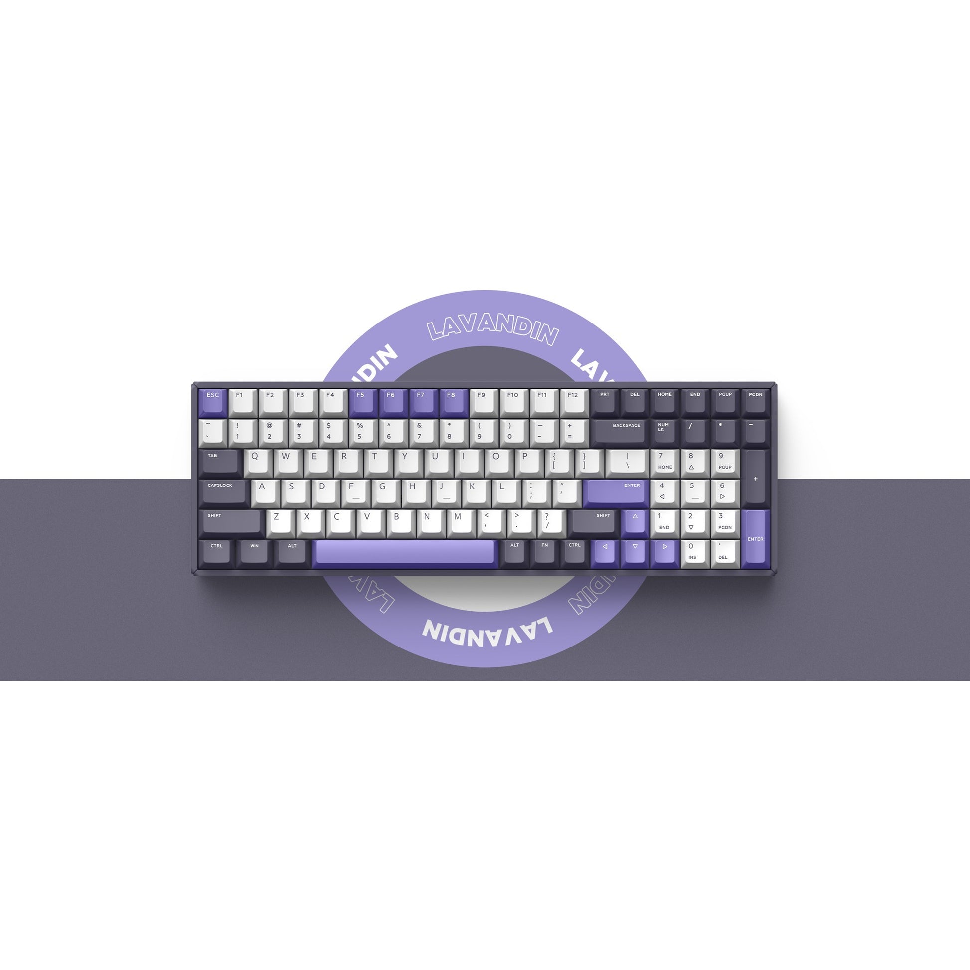 Teclado mecánico inalámbrico Iqunix F97 Lavandin