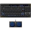 Teclado mecánico 8bitdo retro 87 - mecha break, teclado para juegos (negro azul, diseño estadounidense, kailh box jellyfish pro polish, tkl, teclas abs, hot-swap, bluetooth le 5.0, inalámbrico 2.4ghz, usb)