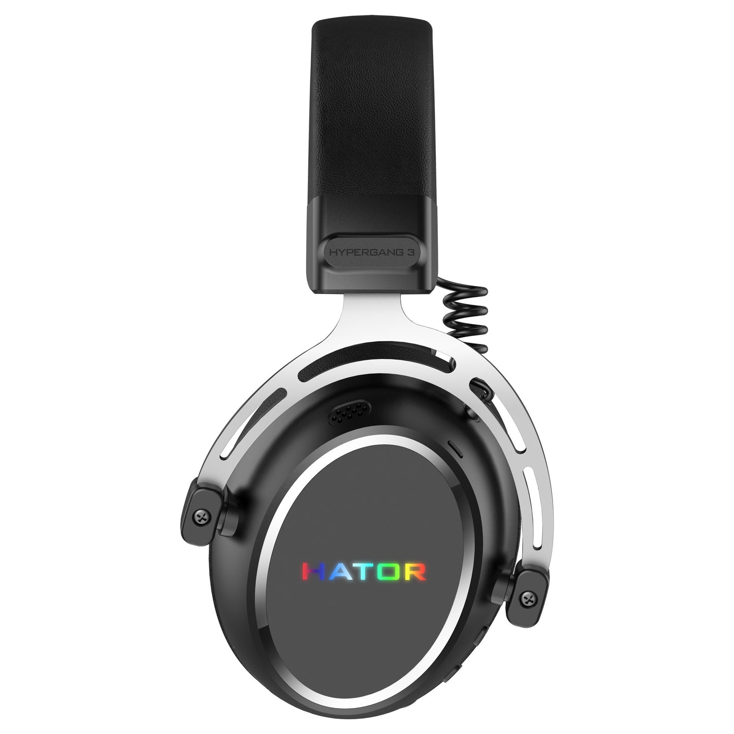 Auriculares supraaurales inalámbricos para juegos Hator Hypergang 3 (negro, RGB, Bluetooth USB de 2,4 GHz)