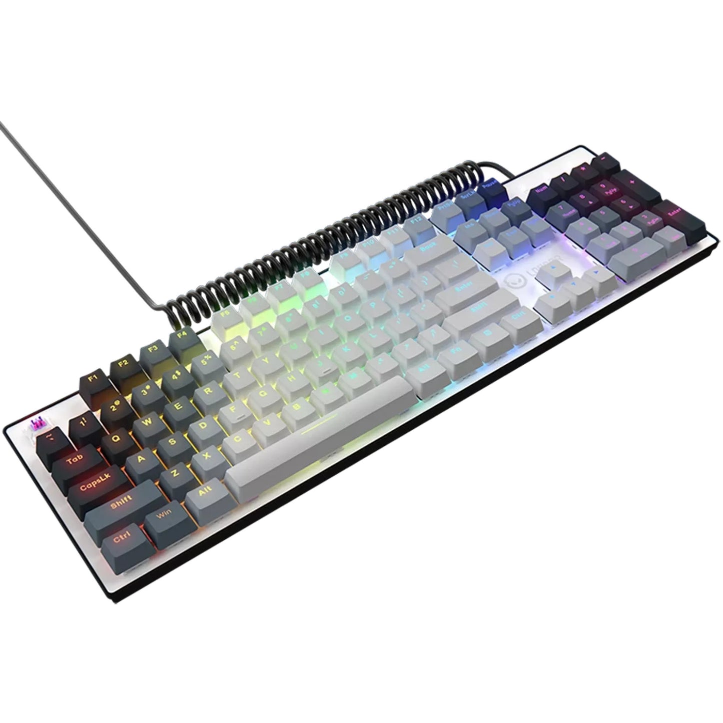 Lorgar azar 514, gaming toetsenbord (wit, us lay-out, logar dream, rgb)