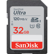 Sandisk ultra sdhc uhs-i-kaart 32 gb geheugenkaart (zwart, uhs-i, class 10) - afbeelding 1