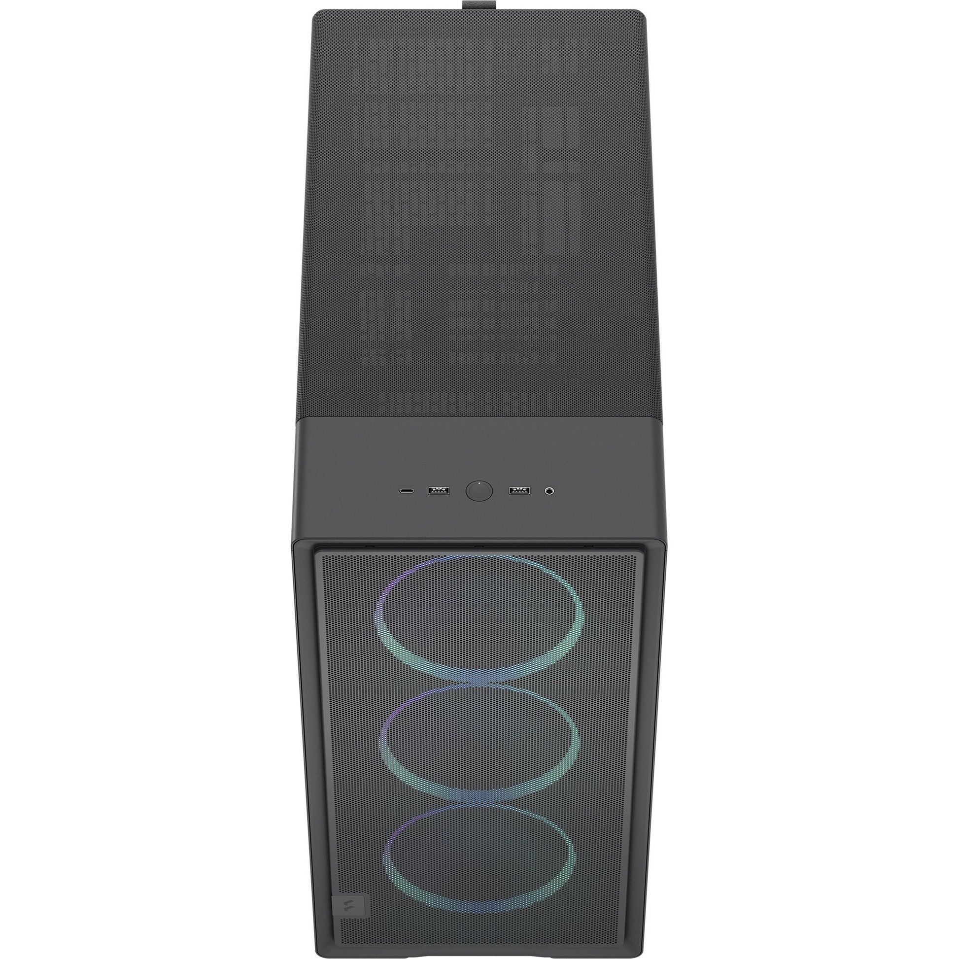 Fractal design epoch xl tg rgb midi tower custodia (nero | 2x usb-a | 1x usb-c | rgb | vetro temperato)