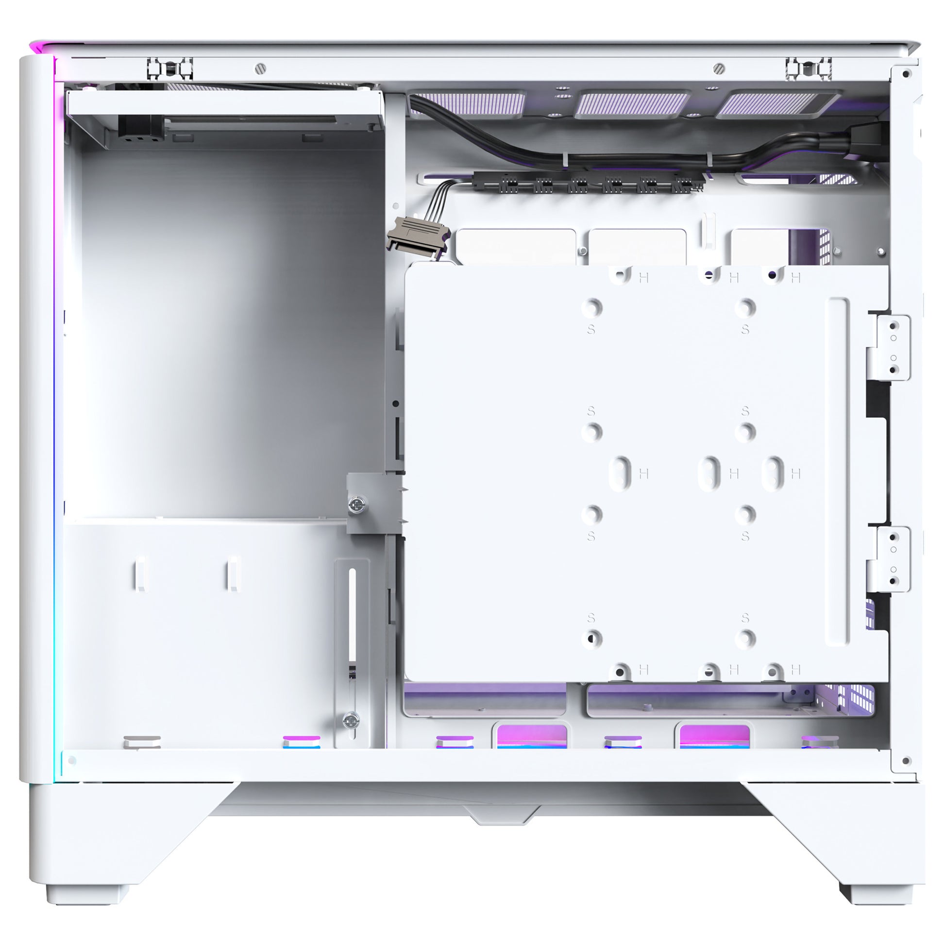 Carcasa torre midi montech king 15 pro (blanca | 2x USB-A | 1x USB-C | RGB | ventana)