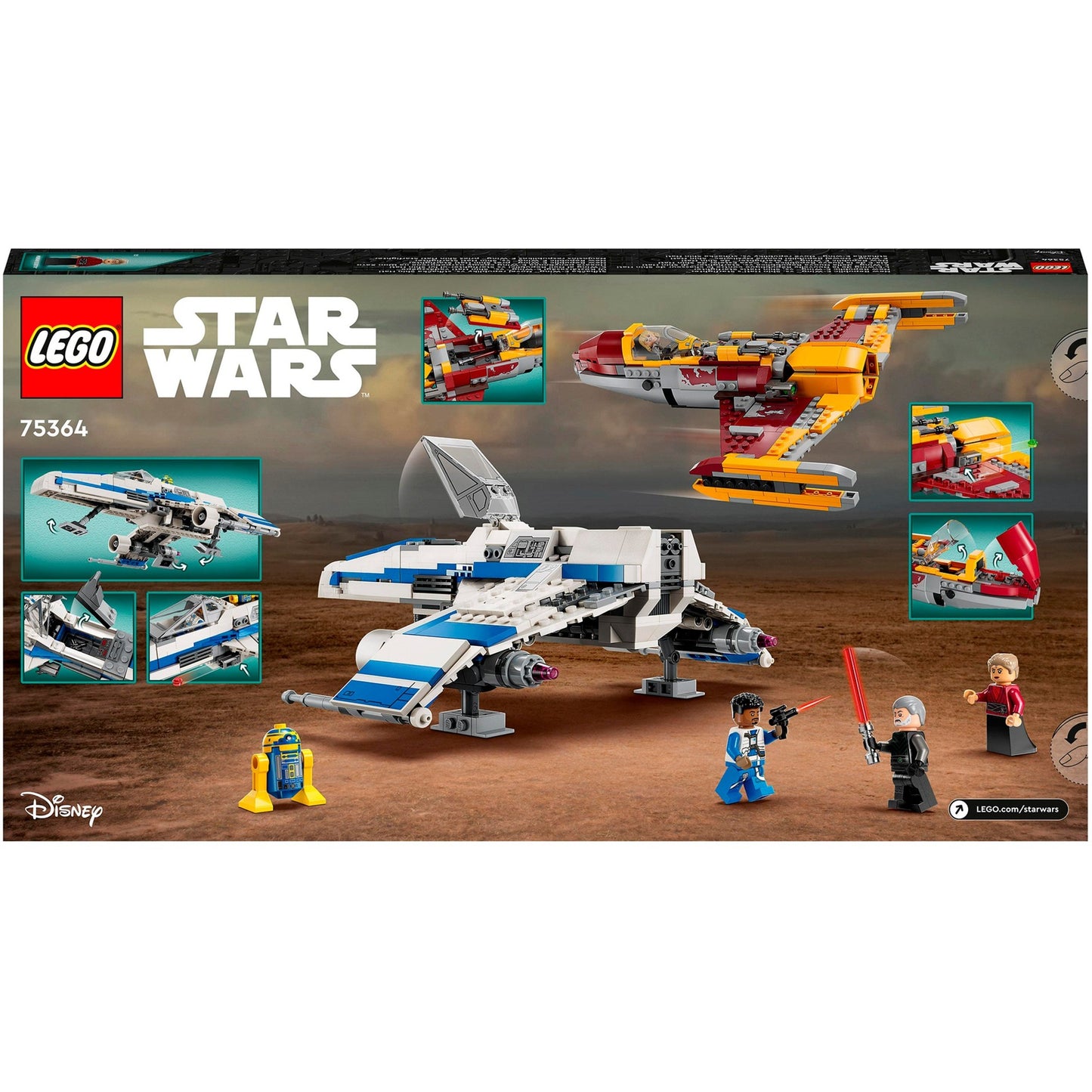 Lego Lego Star Wars 75364 Republic E-Wing vs. Set di astronavi di Shin Hati Starfighter