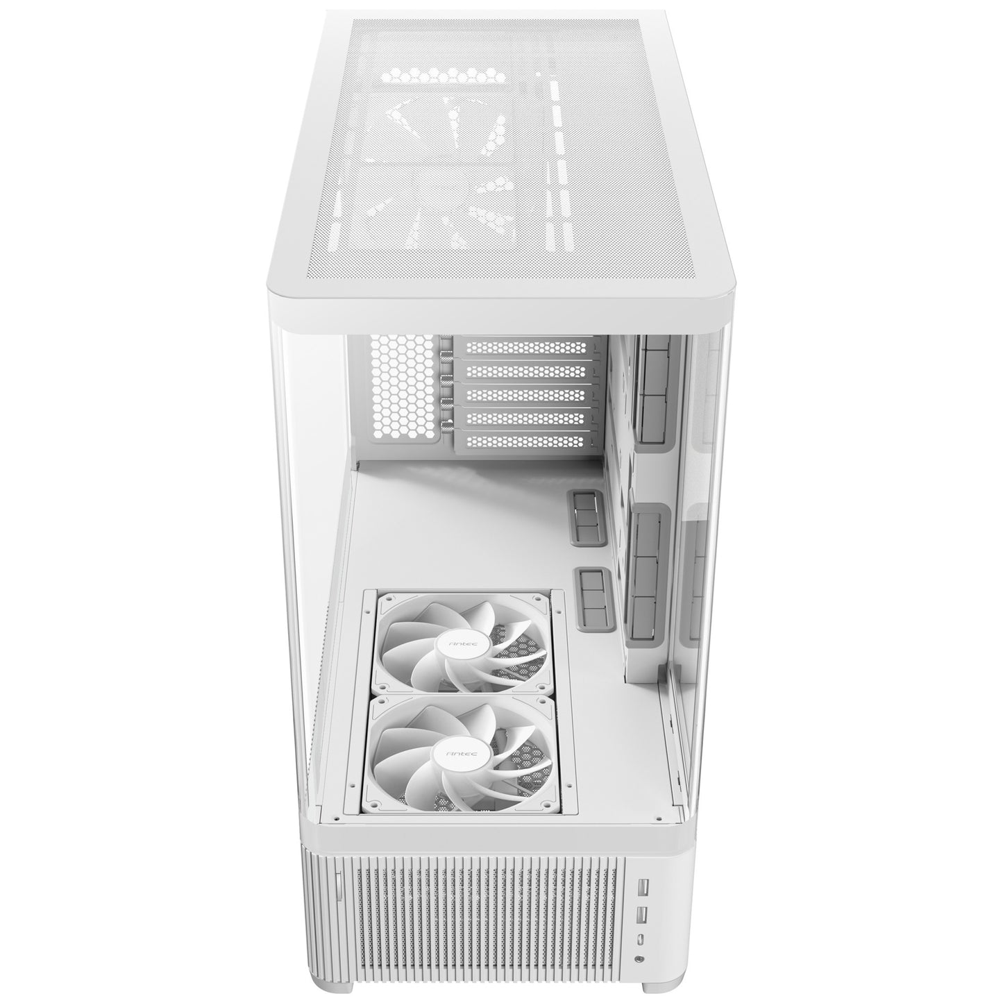 Carcasa de torre midi Antec c6 curve air (blanco | 2x USB-A | 1x USB-C | vidrio templado)