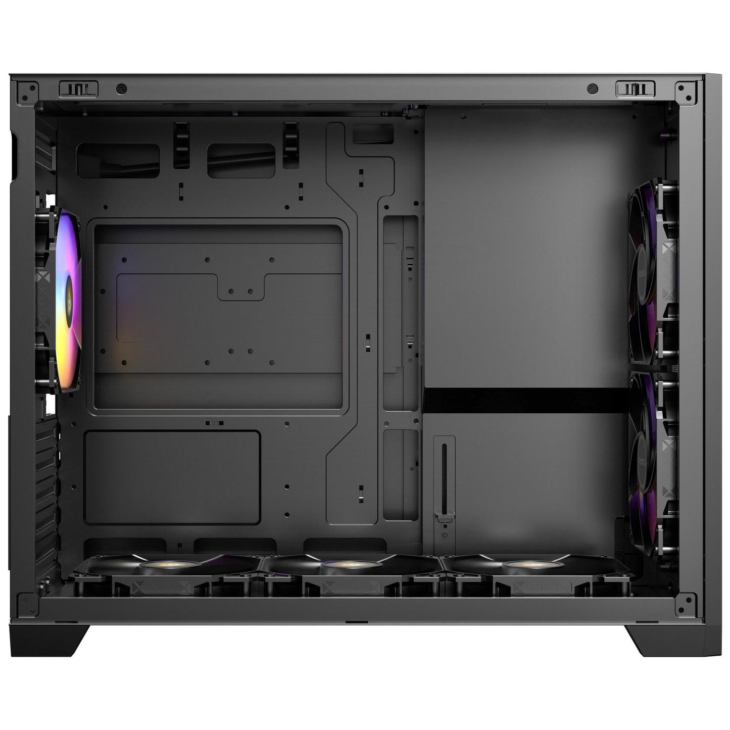 Custodia mini tower Antec Flux M (nera | 1x USB-A | 1x USB-C | vetro temperato)