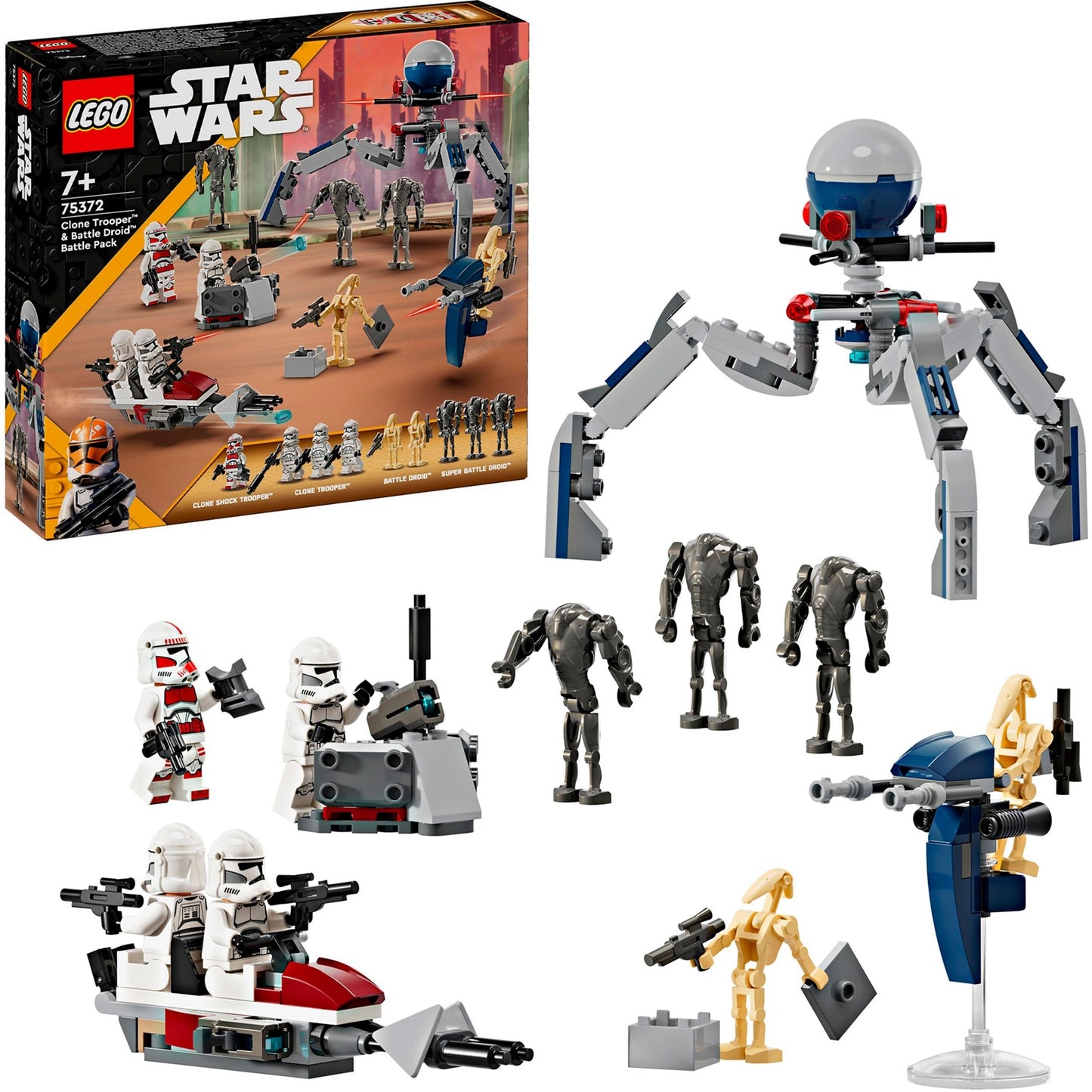 Lego Lego Star Wars 75372 Clone Trooper e Battle Droid Battle Pack