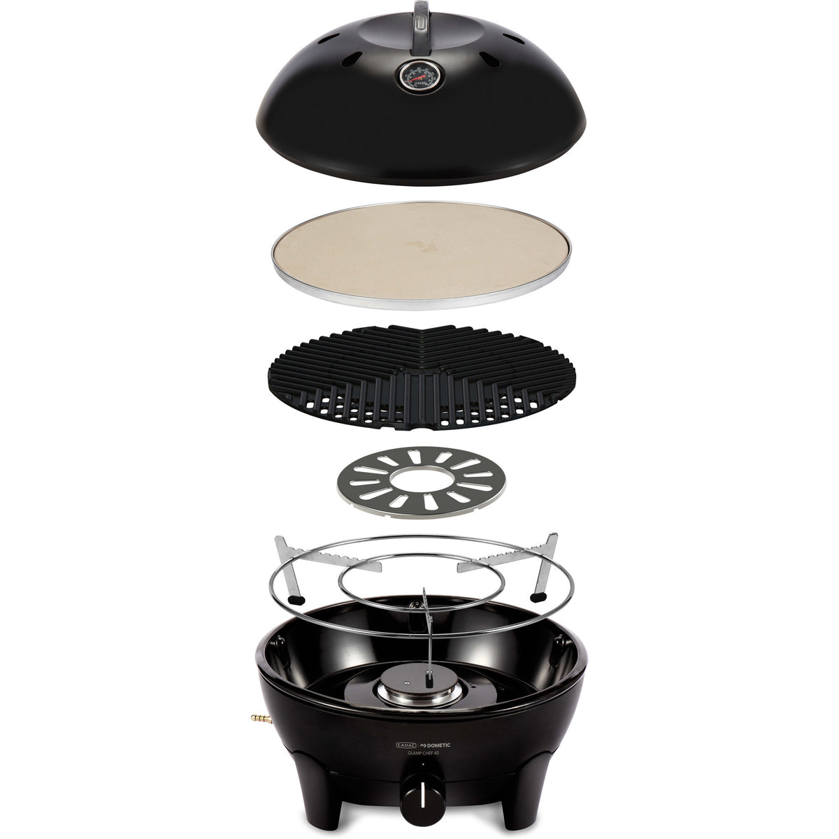 Cadac glamp chef 40 gasbarbecue (zwart, ø 40cm)