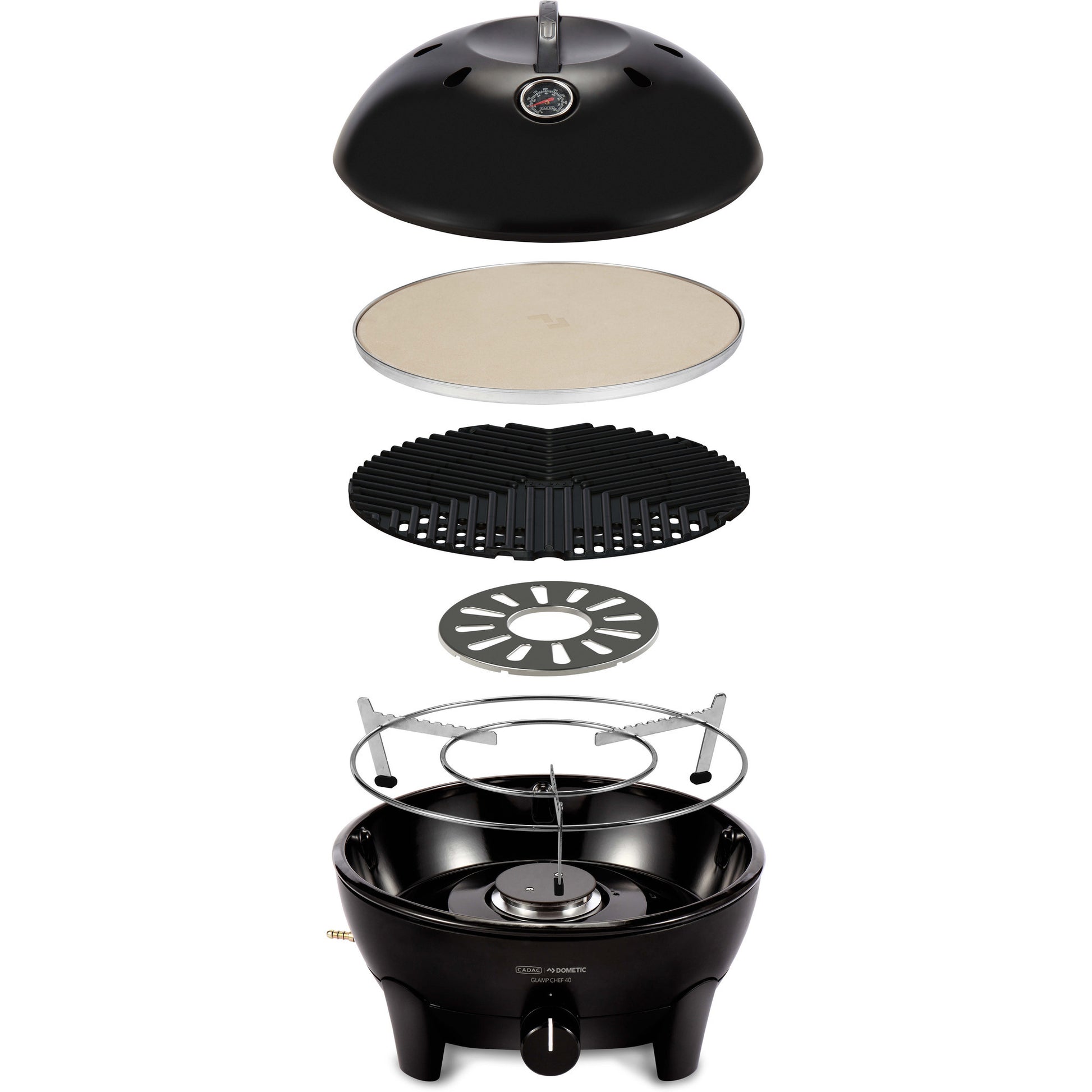 Barbecue a gas Cadac glamp chef 40 (nero, ø 40 cm)