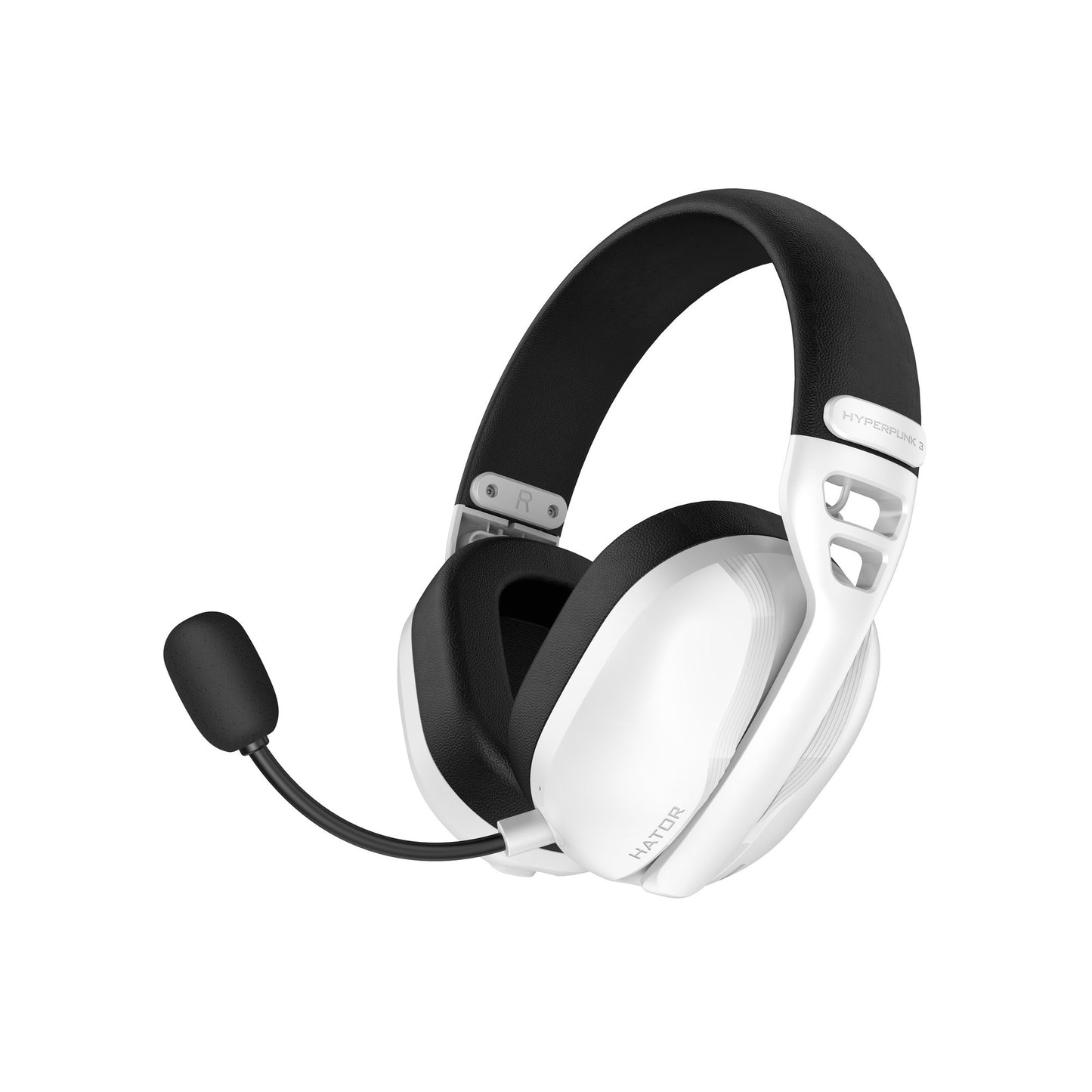 Hator hyperpunk 3 wireless over-ear gaming headset (wit, 2.4ghz bluetooth 5.4 usb-c)