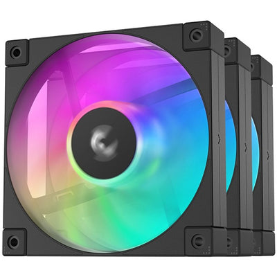 Ventole per case Deepcool fd12 argb (nere, 3 pezzi, 120 x 120 x 25 mm, pwm, 3 pezzi, connettore ventola pwm a 4 pin)