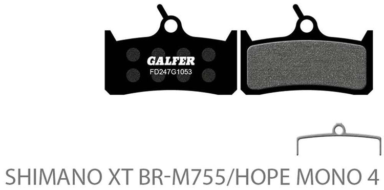 Pastillas de disco estándar para bicicleta Galfer para shimano