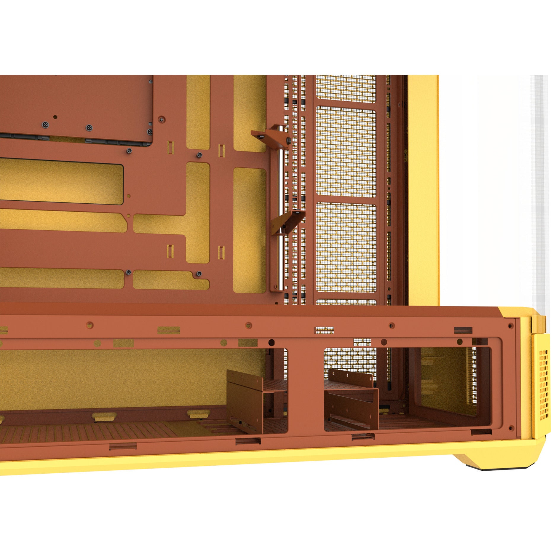 Thermaltake view 600 tg carcasa de torre grande de caramelo de mantequilla (amarillo | 2x USB-A | 1x USB-C | vidrio templado)