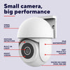 Trust telecamera esterna ipcam-3900 360° (bianco, WiFi da 2,4 o 5 GHz)