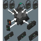 Wera 2go 2 xl gereedschapskoffer gereedschapskist (zwart) - afbeelding 3