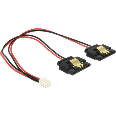 Delock 2 pin femmina> 2 x sata 15 pin