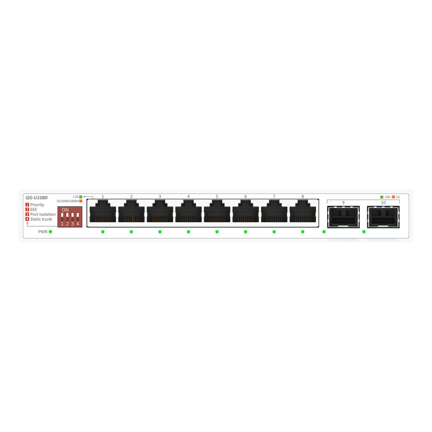 Interruptor Asus qg-u1080 2.5ge unm 08 (blanco)