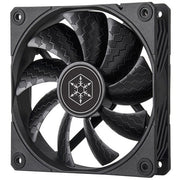 Silverstone shark force 120 case fan (zwart, 120 x 120 x 25 mm, pwm) - afbeelding 1