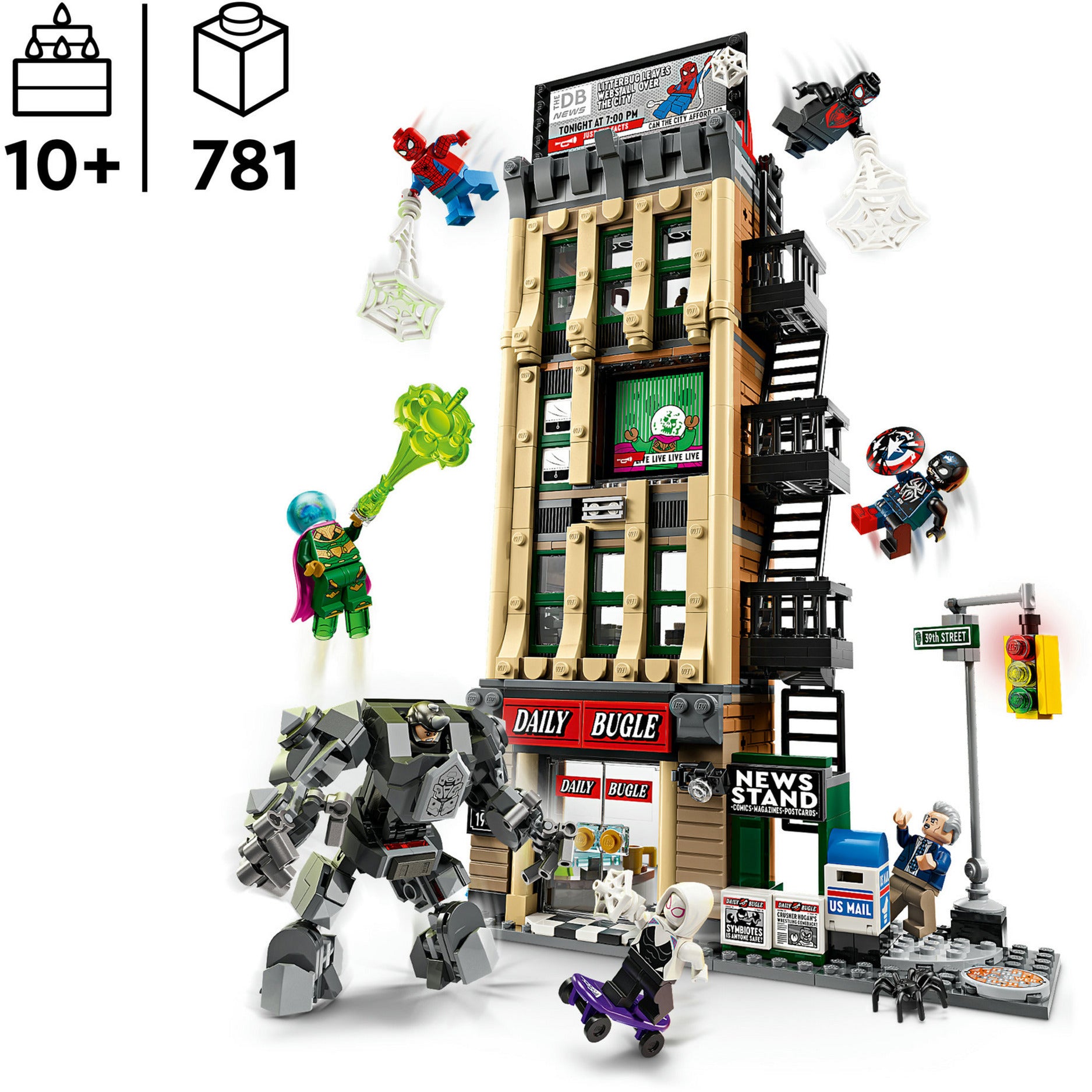 Lego Super Heroes 76342 Marvel Spider-Man contro Mysterio: The Daily Bugle