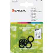 Gardena o-ringen 9 mm afdichting (zwart, 5303-20, 5 stuks) - afbeelding 1