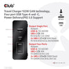 Club 3D Travel Charger 132W Gan Technology, Four Port USB
