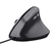 Trust bayo ii ergonomische muis (zwart, 800 dpi - 2.400 dpi)