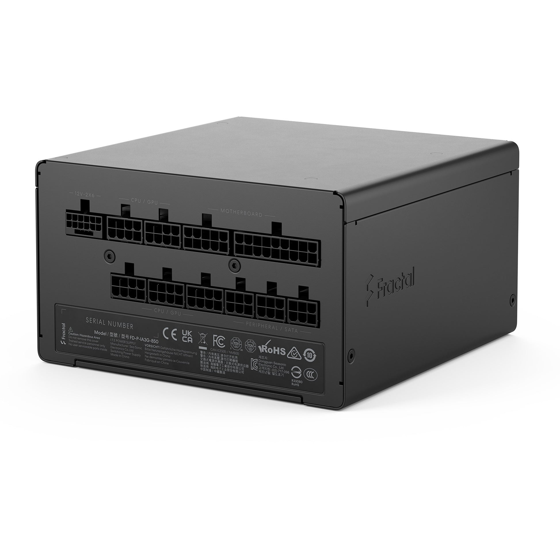 Alimentatore modulare da 850 watt Fractal design ion gold 3 (nero, 1x 12v-2x6, 3x pcie)