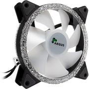 Inter-tech argus rs-07 rgb set120x120x25 case fans (zwart, 3 stuks, 120 x 120 x 25 mm, pwm) - afbeelding 3