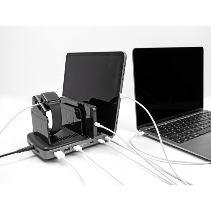 Stazione di ricarica USB DELOCK con 3 x USB Type-C PD + 3 X U
