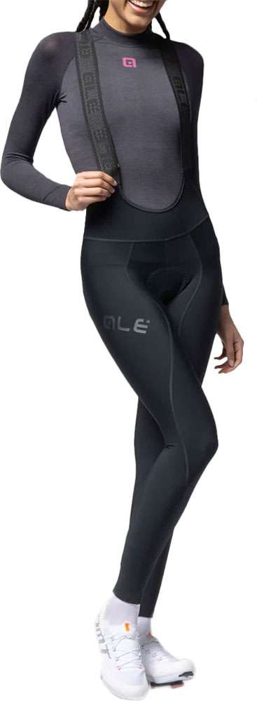 Alé winter - women's bib shorts with pad